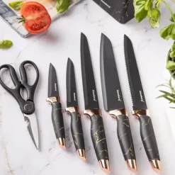 Set med köksknivar i ett block om 6 delar KLAUSBERG KB-7770