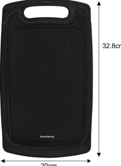 Set med köksknivar i ett block med köksredskap och en skärbräda, 12 delar, KLAUSBERG KB-7835