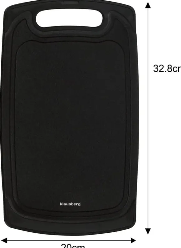 Set med köksknivar i ett block med köksredskap och en skärbräda, 12 delar, KLAUSBERG KB-7835