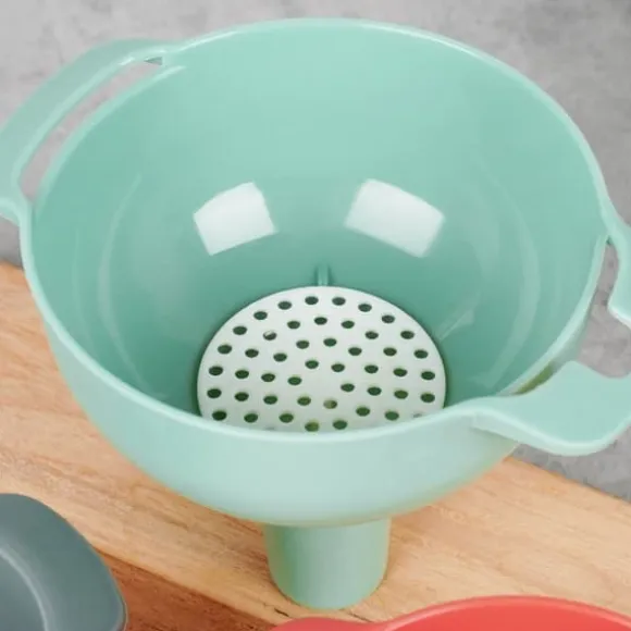 Set med kökstrattar med sil 10/8/6 cm 4-delad trattsil EXCELLENT HUSPRODUKTER 259731