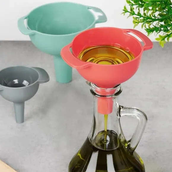 Set med kökstrattar med sil 10/8/6 cm 4-delad trattsil EXCELLENT HUSPRODUKTER 259731