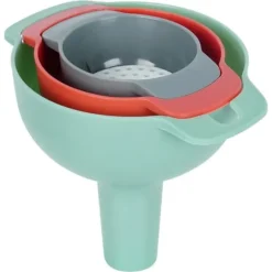 Set med kökstrattar med sil 10/8/6 cm 4-delad trattsil EXCELLENT HUSPRODUKTER 259731