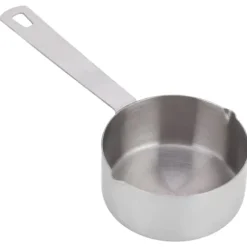 Set med mätskedar för bakning i rostfritt stål - 1/4 kopp (60 ml) med våg - Köksmaterial