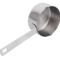 Set med mätskedar för bakning i rostfritt stål - 1/4 kopp (60 ml) med våg - Köksmaterial