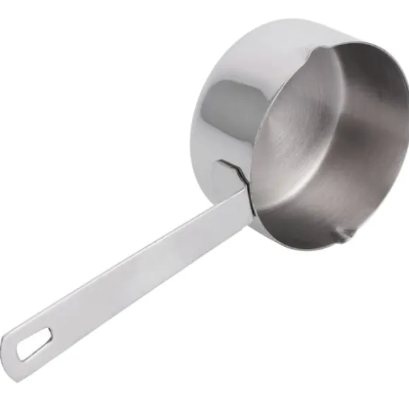 Set med mätskedar för bakning i rostfritt stål - 1/4 kopp (60 ml) med våg - Köksmaterial