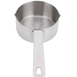 Set med mätskedar för bakning i rostfritt stål - 1/4 kopp (60 ml) med våg - Köksmaterial