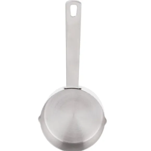 Set med mätskedar för bakning i rostfritt stål - 1/4 kopp (60 ml) med våg - Köksmaterial