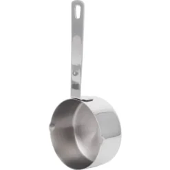 Set med mätskedar för bakning i rostfritt stål - 1/4 kopp (60 ml) med våg - Köksmaterial