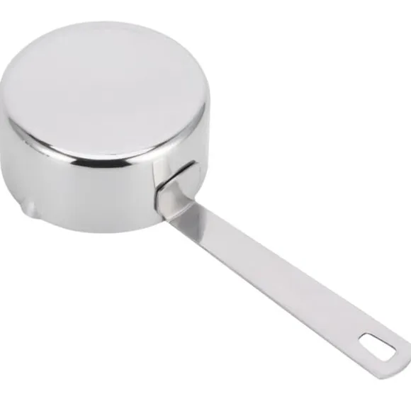 Set med mätskedar för bakning i rostfritt stål - 1/4 kopp (60 ml) med våg - Köksmaterial