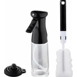 Set med oljeflaskor - MASTERPRO - 3 delar - 200 ml - Glas och silikon - Diskmaskinssäker