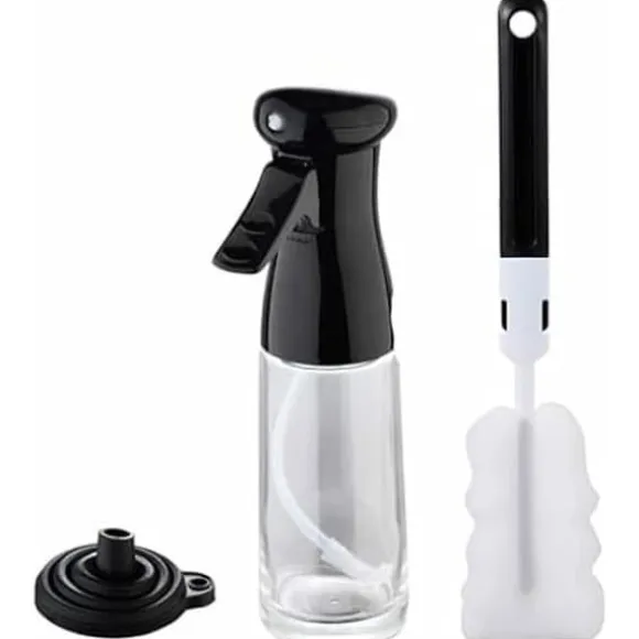 Set med oljeflaskor - MASTERPRO - 3 delar - 200 ml - Glas och silikon - Diskmaskinssäker