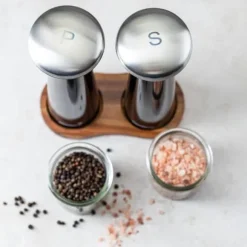 Set med peppar- och saltkryddkvarnar KLAUSBERG KB-7705 svart saltkvarn