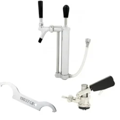 Set med picknickpump med kolvkran 5/8 Co2-utlopp, KEG:Type S