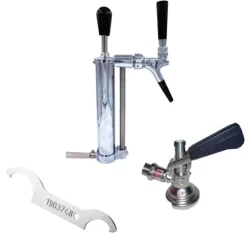 Set med picknickpump med kolvkran 3/4 Co2-utlopp, KEG:Type G