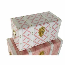 Set of Chests DKD Home Decor Polyurethane MDF Wood (60 x 35 x 41 cm)