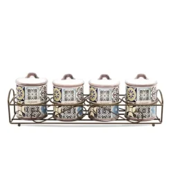 Set om 4 MAESTRO Holiday i Porto kryddbehållare MR-20005-04CS