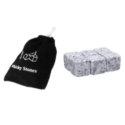 3set X 6st/set Whiskeyisstenar, återanvändbara isstenar för säkra drycker, med påse