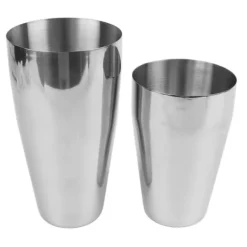 Shaker Cocktail Tin 2 lager 800 och 600 ml välförseglade cocktailshakers i rostfritt stål för bartender