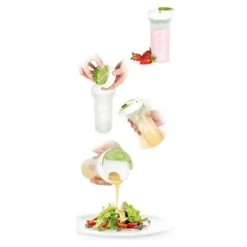 Shaker vinaigrette - TESCOMA - Flera användningsområden - 500 ml - Plast - Rosa