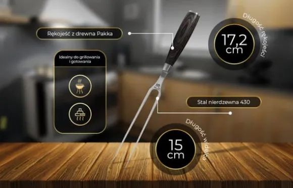 Shiori 撓 430 köttgaffel i rostfritt stål