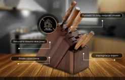 Shiori 撓 Akashia Burokku knivställ 16 hål