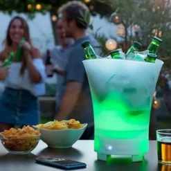 SHOP-STORY - LED ishink med laddningsbar högtalare