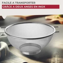 Sil durkslag - Fackelmann - 20 cm - Rostfritt stål - Praktisk för siktning och dränering
