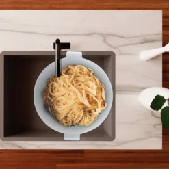 Sil med skål, 10x22,5x21 cm, Transparent, Vit