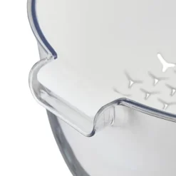 Sil med skål, 10x22,5x21 cm, Transparent, Vit