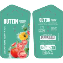 Sil Quttin Svart Metall Ø 10 cm (24 antal)