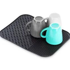 Silikon diskmatta, svart, 34x26,5 cm