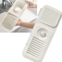 Silikon hopfällbar diskbänksblandare Vattenuppfångarmatta för kök och badrum