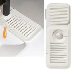 Silikon hopfällbar diskbänksblandare Vattenuppfångarmatta för kök och badrum