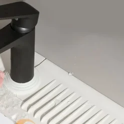 Silikon hopfällbar diskbänksblandare Vattenuppfångarmatta för kök och badrum