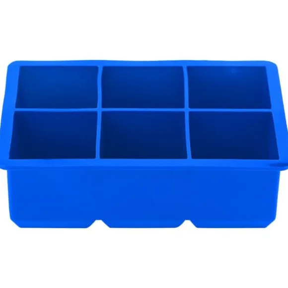 Silikon Isbitsmaskin 6 Hål Choklad Godisform Kök Matlagningsverktyg Mörkblå