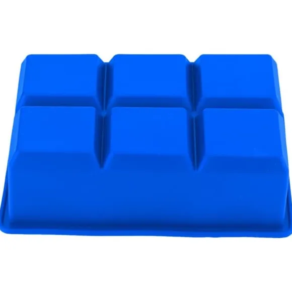 Silikon Isbitsmaskin 6 Hål Choklad Godisform Kök Matlagningsverktyg Mörkblå