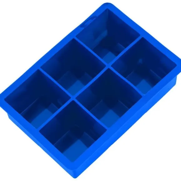 Silikon Isbitsmaskin 6 Hål Choklad Godisform Kök Matlagningsverktyg Mörkblå