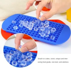 Silikon Isform 160 Små Isbitar Svart