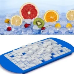 Silikon Isform 160 Små Isbitar Svart