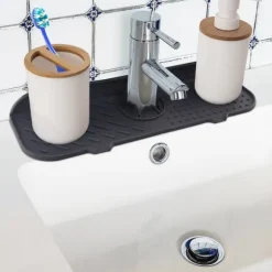 Silikon köksbadrumsmatta för diskbänk avloppsblandare