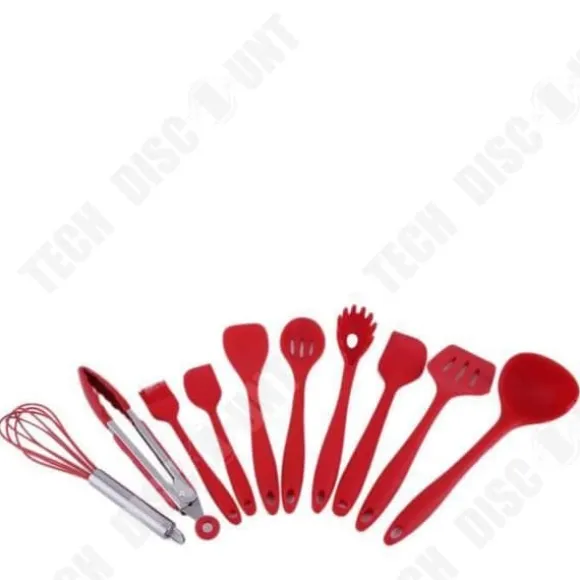 Silikon Köksredskap - TD® - Set med 10 st - Röd - Hög Temperatur - Praktisk