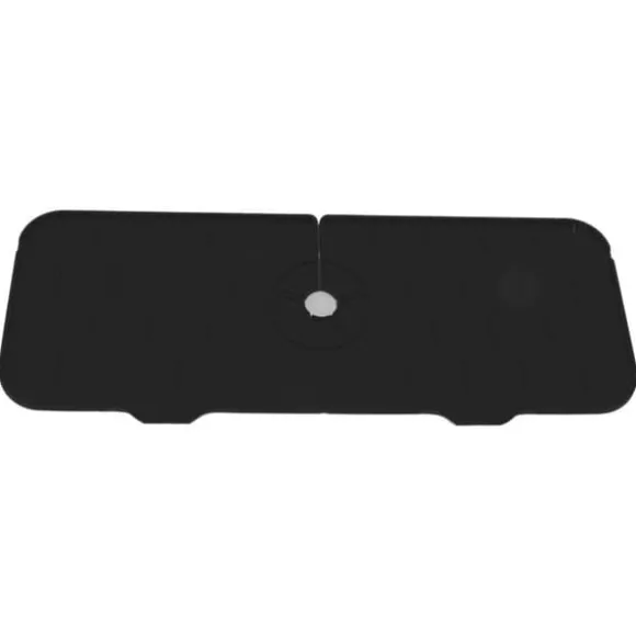 Silikon Kranmatta BPA-fri Återanvändbar Hållbar Stänksäker Silikon Handfat Dräneringsdyna för kök Badrum Svart