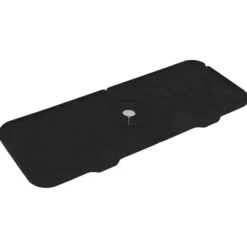 Silikon Kranmatta BPA-fri Återanvändbar Hållbar Stänksäker Silikon Handfat Dräneringsdyna för kök Badrum Svart