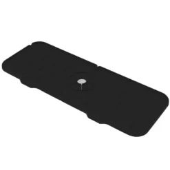 Silikon Kranmatta BPA-fri Återanvändbar Hållbar Stänksäker Silikon Handfat Dräneringsdyna för kök Badrum Svart