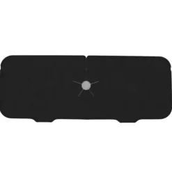 Silikon Kranmatta BPA-fri Återanvändbar Hållbar Stänksäker Silikon Handfat Dräneringsdyna för kök Badrum Svart