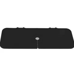 Silikon Kranmatta BPA-fri Återanvändbar Hållbar Stänksäker Silikon Handfat Dräneringsdyna för kök Badrum Svart