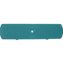 Silikon Kranskydd Köksdiskskydd Silikon Kranhandtag Droppfångare Bricka Svamphållare Matta 61CM Stor Storlek Grön