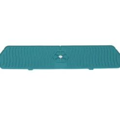 Silikon Kranskydd Köksdiskskydd Silikon Kranhandtag Droppfångare Bricka Svamphållare Matta 61CM Stor Storlek Grön