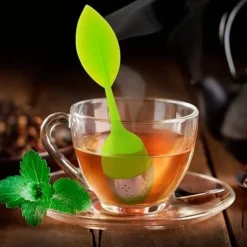 Silikon lösa teblad, Tesil med droppbricka ingår - Bästa tesilen med modern bladdesign (2 st)