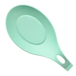 Silikon Skedstöd Hög Temperaturbeständig Värmebeständig Skedhållare för Hemkök Grön